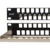 Excel Unloaded 48 Unscreened Port Keystone Patch Panel Frame 1U Black -Network Equipment Store 100 050