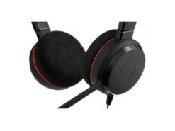 Jabra Evolve 20 MS Duo Wired Stereo Headset -Network Equipment Store 20duoms headset side