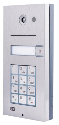 2N Helios IP Vario VoIP/SIP Camera Door Entry Phone W/ Keypad 9137111 -Network Equipment Store 2n helios ip vario entry phone 9137111cku side angle