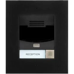 2N IP Solo Flush Mount Intercom In Black