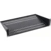400mm Deep Front Modem/Cantilever Vented Shelf 2U - Black -Network Equipment Store 400mm 2u shelf