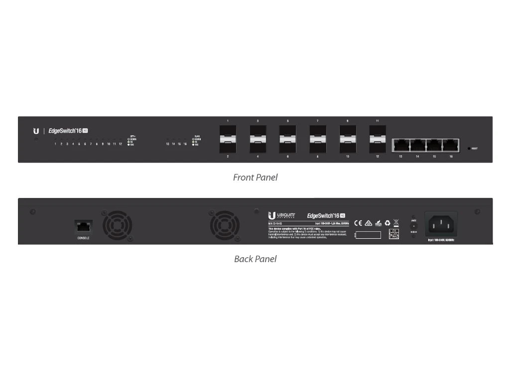 Ubiquiti ES-16-XG EdgeSwitch Fully Managed 10G Fibre Switch 5 Ubiquiti ES-16-XG EdgeSwitch Fully Managed 10G Fibre Switch - Image 3
