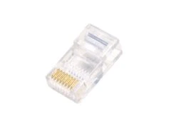 RJ45 Plug CAT5 Connectors With Gold Pins - Pack Of 100