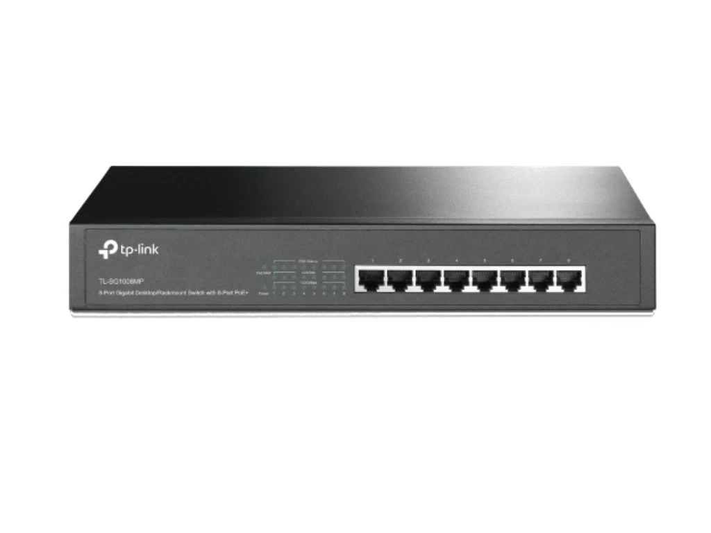 TP-Link TL-SG1008MP 8-Port PoE+ Gigabit Desktop/Rackmount Switch 4 TP-Link TL-SG1008MP 8-Port PoE+ Gigabit Desktop/Rackmount Switch - Image 2