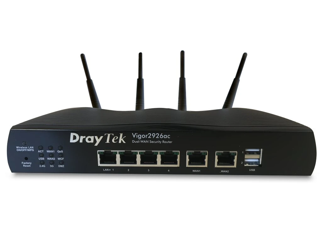 DrayTek Vigor 2926AC Dual-Ethernet Router Firewall With VPN, 3G, 4G 4 DrayTek Vigor 2926AC Dual-Ethernet Router Firewall With VPN, 3G, 4G - Image 2