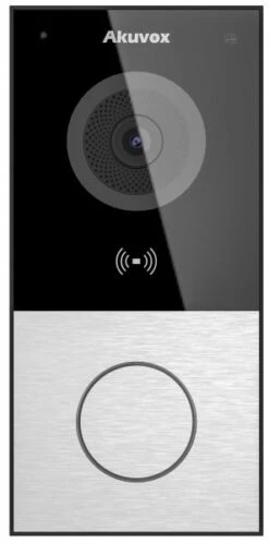 Akuvox E12W Smart Doorbell With Camera & 1 Call Button -Network Equipment Store akuvox e12w smart doorbell with camera front image
