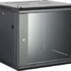 TITAN All Rack 6U 450MM Deep Wallbox Cabinet In Black (CAB6WB450BLK) -Network Equipment Store all rack 6u 450mm wallbox cab6wb450blk
