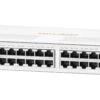 Aruba Instant On 1430 26G Unmanaged Switch, 2 SFP Ports (R8R50A) -Network Equipment Store aruba instant on 1430 26 port switch r8r50a front angle image