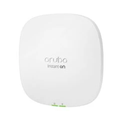 Aruba Instant On AP25 Wi-Fi 6 Access Point & Power Supply (R9B34A) -Network Equipment Store aruba instant on ap25 wi fi 6 access point front angle