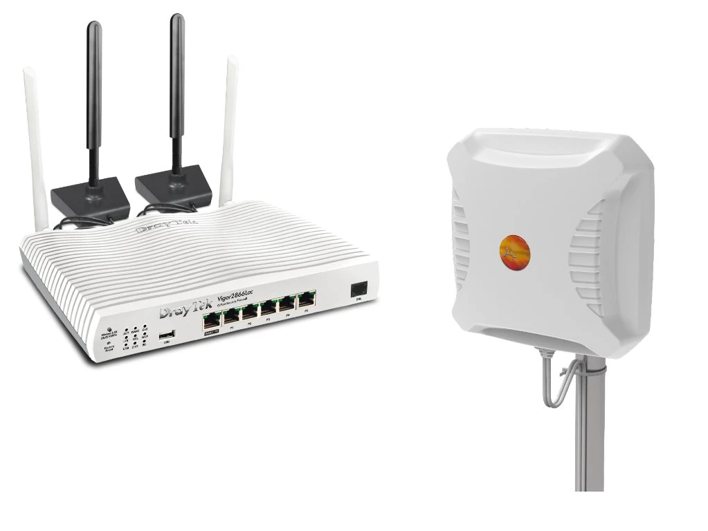 DrayTek V2866Lac G.Fast Router & Poynting XPOL-2 5G Antenna 3 DrayTek V2866Lac G.Fast Router & Poynting XPOL-2 5G Antenna