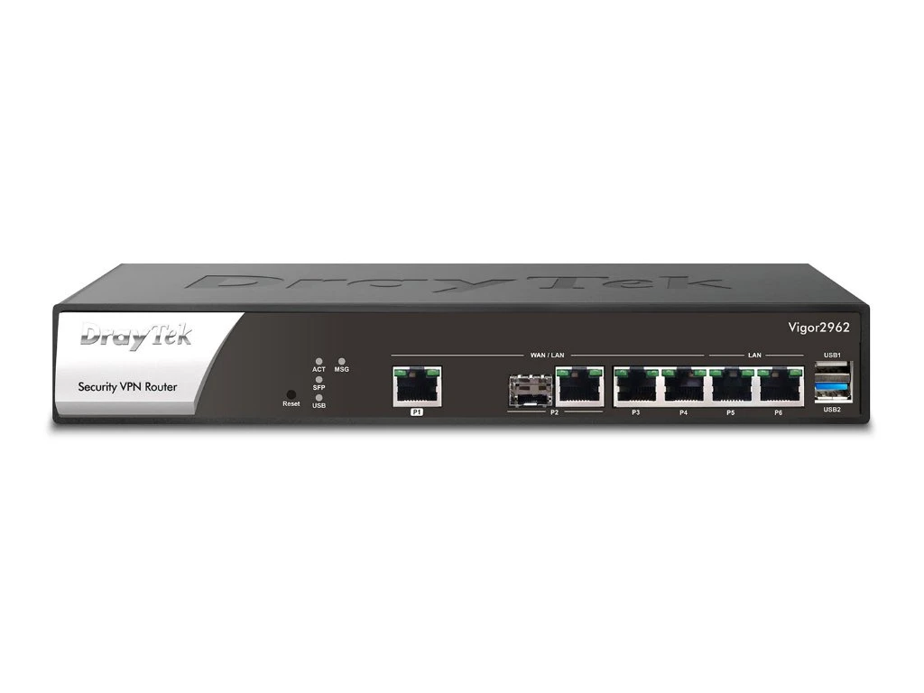 DrayTek Vigor 2962 2.5Gb Dual-WAN Firewall Router & VPN Concentrator 4 DrayTek Vigor 2962 2.5Gb Dual-WAN Firewall Router & VPN Concentrator - Image 2