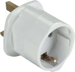 EU To UK Plug Adapter PSUUKEU-R - Round