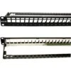 Excel 24 Port Screened Keystone 1U Patch Panel -Network Equipment Store excel 24 port screened keystone 1u panel