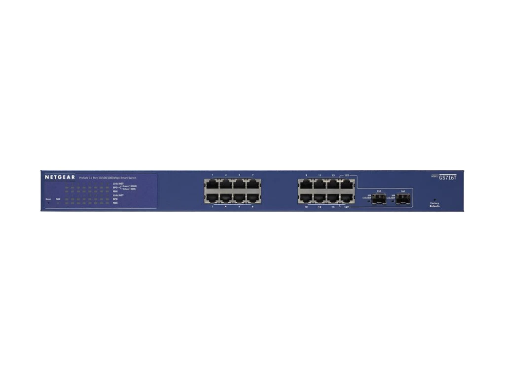 Netgear GS716T 16-Port Gigabit Smart Managed Switch 4 Netgear GS716T 16-Port Gigabit Smart Managed Switch - Image 2