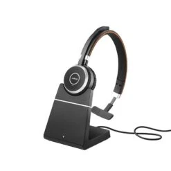 Jabra Evolve65 SE UC Mono Headset With Charging Stand