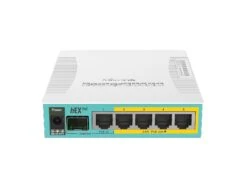 MikroTik HEX 5-Port Router RB960PGS With Passive PoE -Network Equipment Store mikrotik hex poe 5 port router rb960pgs front image