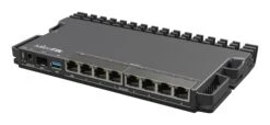 MikroTik RB5009 Heavy-Duty 8-Port PoE Router -Network Equipment Store mikrotik rb5009 8 port poe router rb5009uprsin side view image