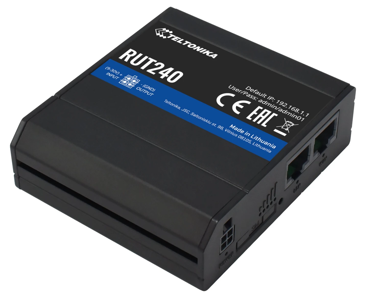 Teltonika RUT240 Compact 3G/4G Router With External SIM Holder 3 Teltonika RUT240 Compact 3G/4G Router With External SIM Holder