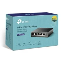 TP-Link TL-SF1005P 5-Port Unmanaged PoE Switch With 4 PoE+ Ports -Network Equipment Store tp link tl sf1005p 5 port unmanaged poe switch box