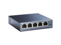 TP-Link TL-SG105 5 Port Gigabit Ethernet Desktop Switch -Network Equipment Store tp link tl sg105 5 port switch side angle