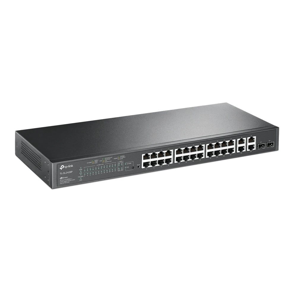 TP-Link TL-SL2428P 24-Port Smart PoE Switch (T1500-28PCT) 4 TP-Link TL-SL2428P 24-Port Smart PoE Switch (T1500-28PCT) - Image 2