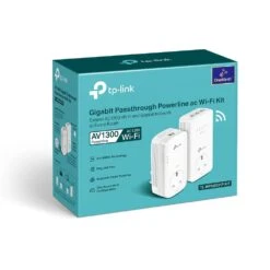 TP-Link TL-WPA8631P WiFi 5 Powerline Starter Kit With Passthrough -Network Equipment Store tp link tl wpa8631p wifi 5 powerline starter kit box image