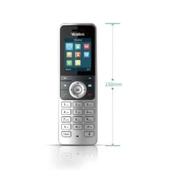 Yealink W53H Wireless DECT Additional Handset -Network Equipment Store yealink w53h ip dect handset front with dimensions