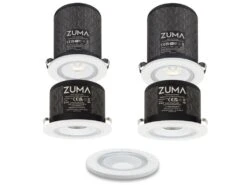 Zuma 2 X Lumisonic Speaker & 2 Luminaire Downlight With Smart Bezel